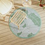 vidaXL Tapis d'extérieur vert Ø120 cm PP