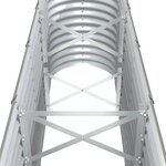vidaXL Lit surélevé de jardin Acier enduit de poudre 332x40x68 cm gris