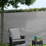 Nature Brise-vue de jardin PE 1 5 x 5 m Gris