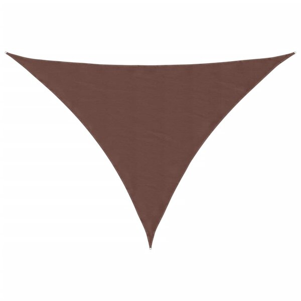 vidaXL Voile de parasol tissu oxford triangulaire 3x4x5 m marron