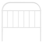 vidaXL Tête de lit métal blanc 100 cm