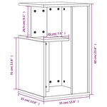 vidaXL Table d'appoint chêne sonoma 35x35x60 cm bois d'ingénierie