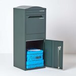 Boîte à colis incurvée 1 porte Large Vert foncé Acier galvanisé SMART PARCEL BOX®