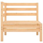 vidaXL Canapés d'angle de jardin 2 Pièces Bois de pin massif