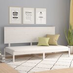 vidaXL Lit de jour sans matelas blanc 80x200 cm bois de pin massif