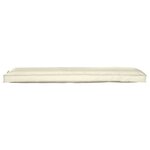 vidaXL Coussin de Palette pour Banc crème 150x40x8 cm Tissu Oxford