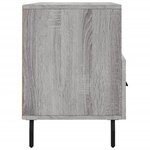 vidaXL Meuble TV sonoma gris 102x36x50 cm bois d'ingénierie