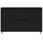 vidaXL Buffet noir 104x35x70 cm bois d’ingénierie