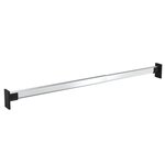 vidaXL Rails de garde-robe télescopiques 4 Pièces Argenté 58-100 cm