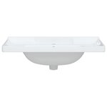 vidaXL Évier de salle de bain blanc 81x48x23cm rectangulaire céramique