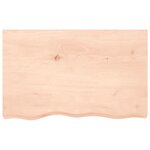 vidaXL Étagère de vasque murale acier et bois de chêne massif