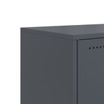 vidaXL Meuble TV anthracite 68 5x39x60 5 cm acier