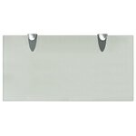 vidaXL Étagères murales 2 Pièces Verre 40 x 20 cm 8 mm