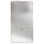 vidaXL Boîte aux lettres de dépôt 44x22x82 cm Acier inoxydable