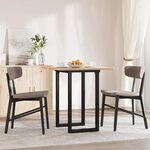 vidaXL Pieds de table à manger cadre en O 50x40x73 cm fonte