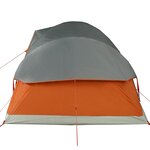 vidaXL Tente familiale à dôme 9 personnes orange imperméable