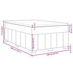 vidaXL Sommier à lattes de lit avec matelas Gris foncé 120x200cm Tissu
