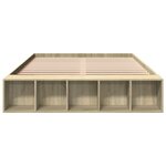 vidaXL Cadre de lit sans matelas chêne sonoma 150x200 cm