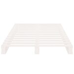 vidaXL Cadre de lit sans matelas blanc 75x190 cm bois de pin massif