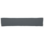 vidaXL Coussins de Palette pour Banc 2 Pièces Anthracite 200x40x8 cm Tissu Oxford