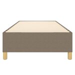 vidaXL Cadre de lit sans matelas taupe 100x200 cm tissu