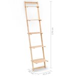 vidaXL Étagère murale échelle bois de cèdre 41 5 x 30 x 176 cm