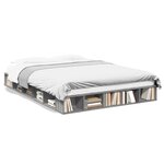 vidaXL Cadre de lit sans matelas sonoma gris 160x200 cm