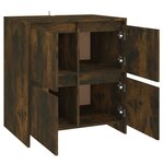 vidaXL Buffet Chêne fumé 70x41x75 cm Bois d'ingénierie