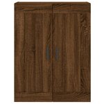 vidaXL Buffet haut Chêne marron 69 5x34x180 cm Bois d'ingénierie