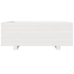 vidaXL Jardinière blanc 70x70x26 5 cm bois de pin massif
