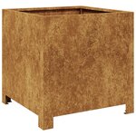 vidaXL Jardinière 40x40x40 cm acier corten
