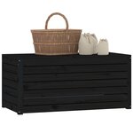 vidaXL Boîte de jardin noir 101x50 5x46 5 cm bois massif de pin