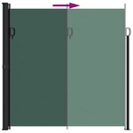 vidaXL Auvent latéral rétractable vert foncé 200x300 cm