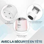 Taille-crayon électrique Reservoir- Crayon 6-12 mm- Démarrage Arrêt automatiques- Pointe tranchant ou émoussé en 3-5 s- Blanc- ACROPAQ