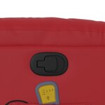 vidaXL Fauteuil de massage inclinable rouge similicuir