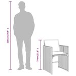 vidaXL Ensemble à manger de jardin et coussins 11 Pièces mélange beige