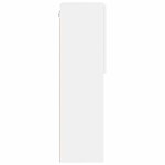 vidaXL Meuble TV avec lumières LED blanc 40 5x30x102 cm