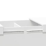 vidaXL Table basse blanc 80x55x40 cm bois d'ingénierie