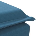 vidaXL Chaise longue de massage avec traversin bleu velours