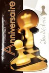 Carte Heureux Anniversaire Jeu d'échecs Pions avec Enveloppe Blanche 12x17 5cm