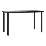 vidaXL Ensemble à manger de jardin et coussins 7 Pièces gris clair rotin