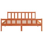 vidaXL Cadre de lit sans matelas cire marron 180x200cm bois pin massif