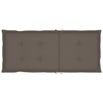 vidaXL Chaise à bascule avec coussin Bambou