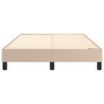vidaXL Cadre de lit Cappuccino 120x200 cm Similicuir
