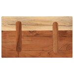 vidaXL Dessus de table 50x30x2 5 cm rectangulaire bois massif d'acacia