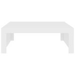 vidaXL Table basse blanc 100x100x35 cm bois d'ingénierie