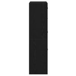Highboard vidaXL avec portes en chêne noir 68x37x142 cm en bois d'ingénierie