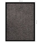 vidaXL Paillasson rayé Beige 60x80 cm