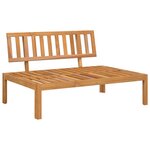 vidaXL Salon palette de jardin avec coussins 5Pièces bois d'acacia massif