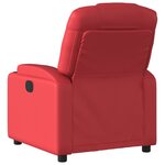vidaXL Fauteuil inclinable Rouge Similicuir